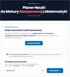 Program do planowania nauki