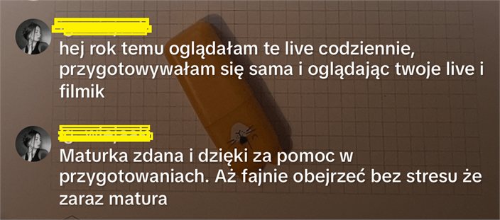 Opinia kursanta - matura podstawowa