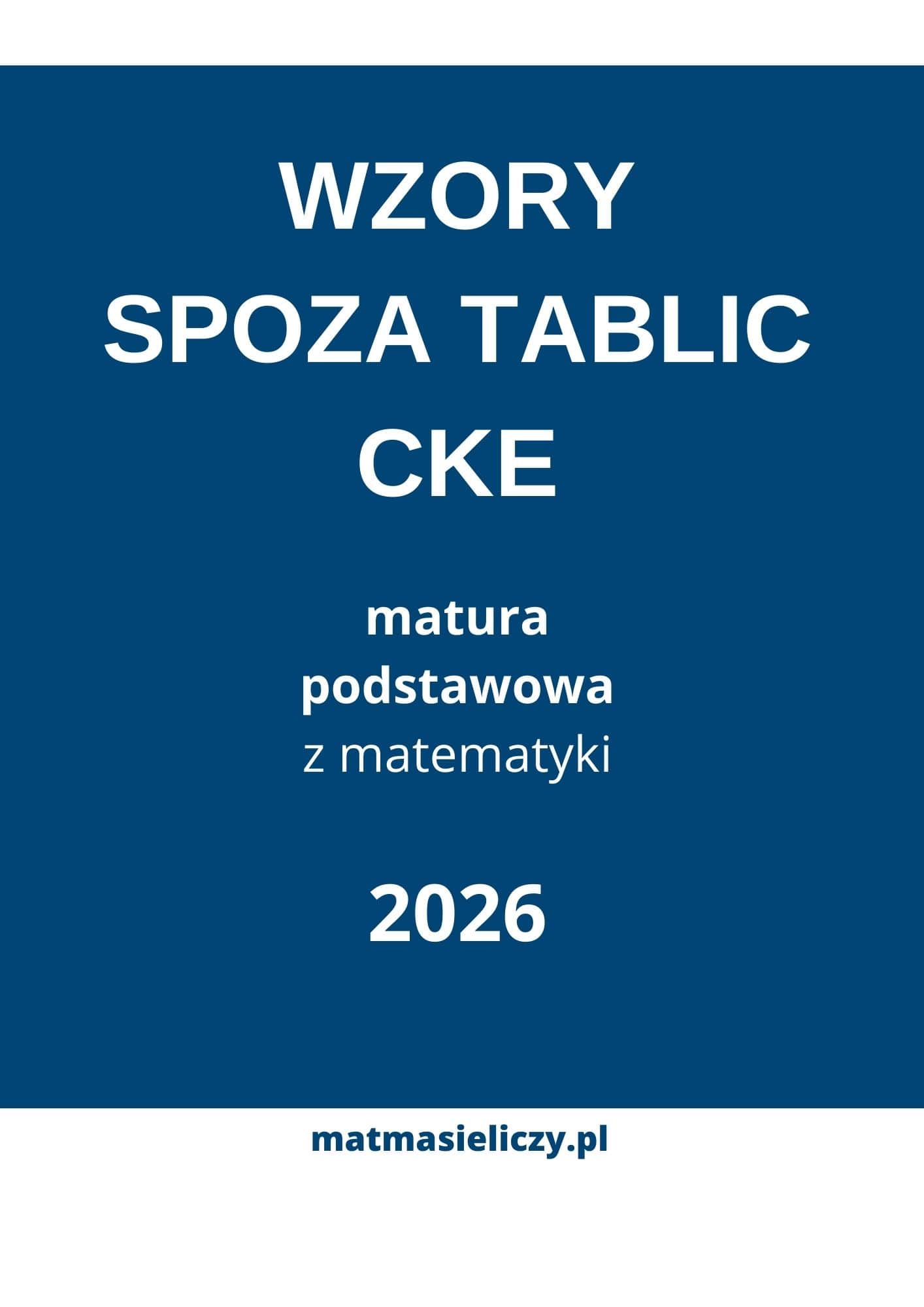 Wzory spoza tablic