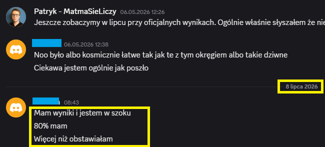 Opinia kursanta - matura podstawowa