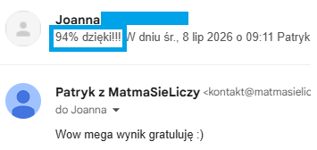Opinia kursanta - matura podstawowa