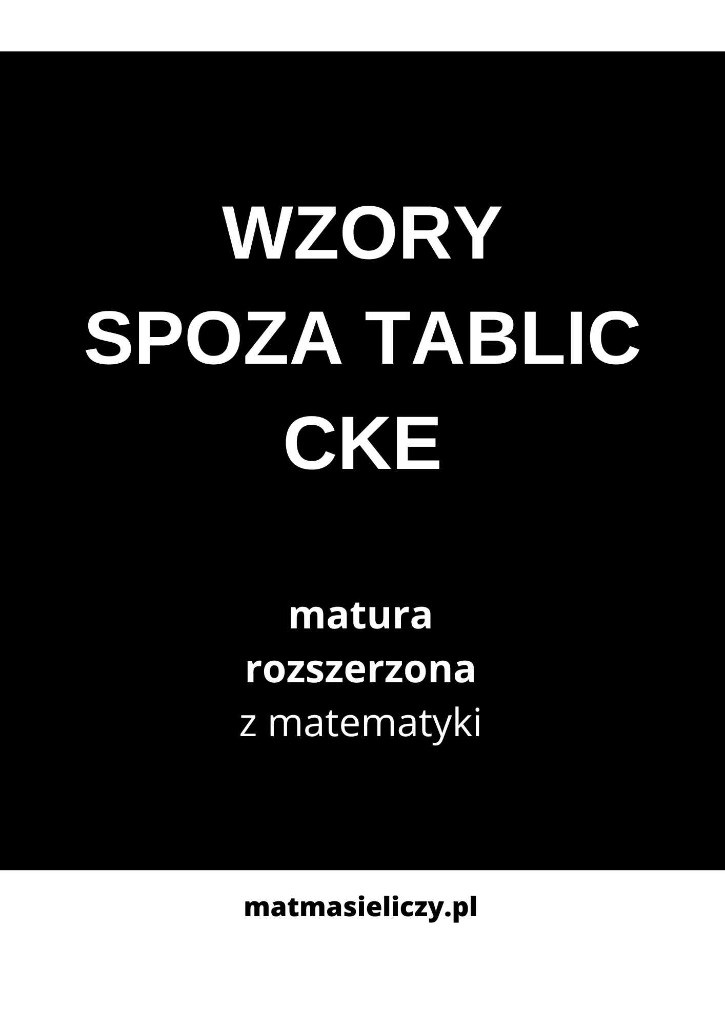 Wzory spoza tablic