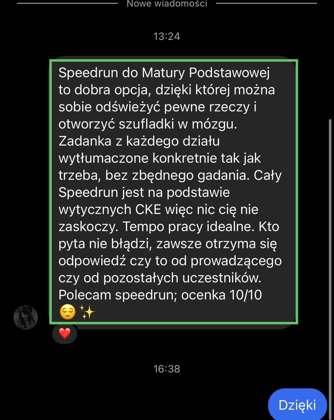 Opinia uczestnika